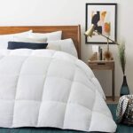 LUCID Alternative Comforter – Hypoallergenic – Down Alternative – Heavy Warmth – 400 GSM – Ultra Soft – 8 Duvet Loops – Machine Washable – Queen