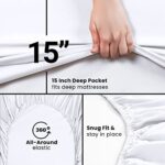 Utopia Bedding King Fitted Sheet – Bottom Sheet – Deep Pocket – Soft Microfiber -Shrinkage and Fade Resistant-Easy Care -1 Fitted Sheet Only (White)