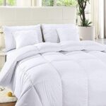 Utopia Bedding Comforter Duvet Insert – Quilted Polyester Bedding Comforter with Corner Tabs – Box Stitched Down Alternative Comforter, White, Full